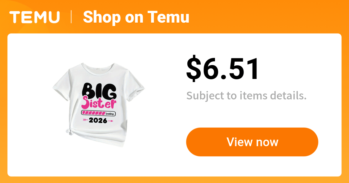 big sister 2026 graphic t shirt girls casual - Temu