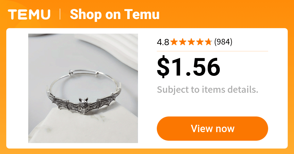 vintage statement halloween bat shape fashion bracelet boho - Temu