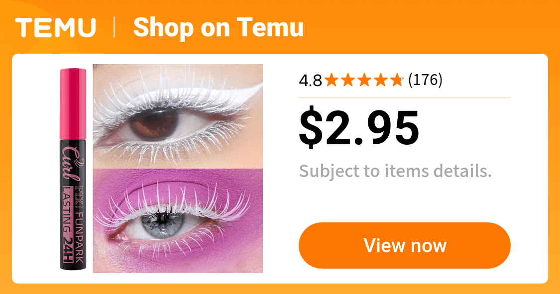 fix lasting fun white waterproof mascara fast dry - Temu