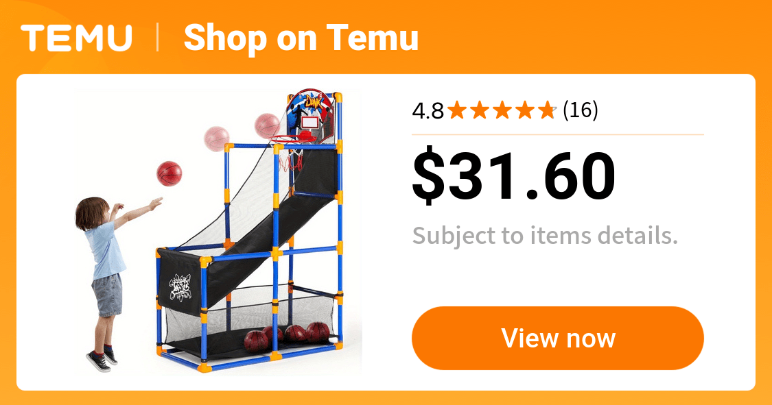 arcade basketball game set 4 balls   3 12 - Temu