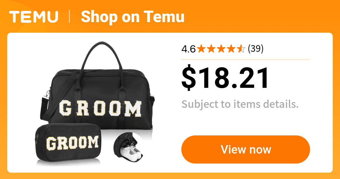 2pcs wedding weekender bag bride groom duffle bag chenille - Temu