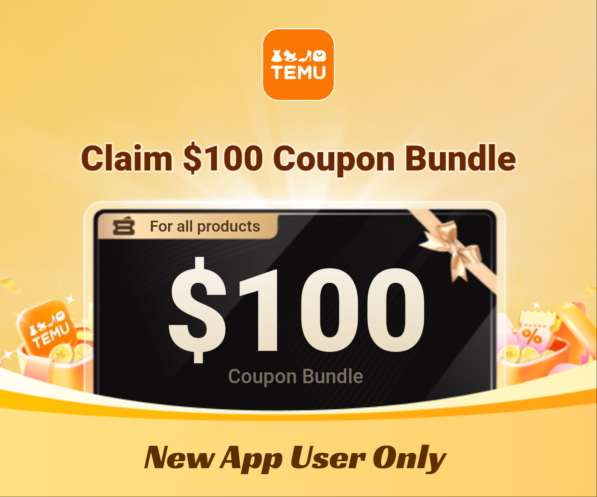 Temu Coupon 2025 Banner
